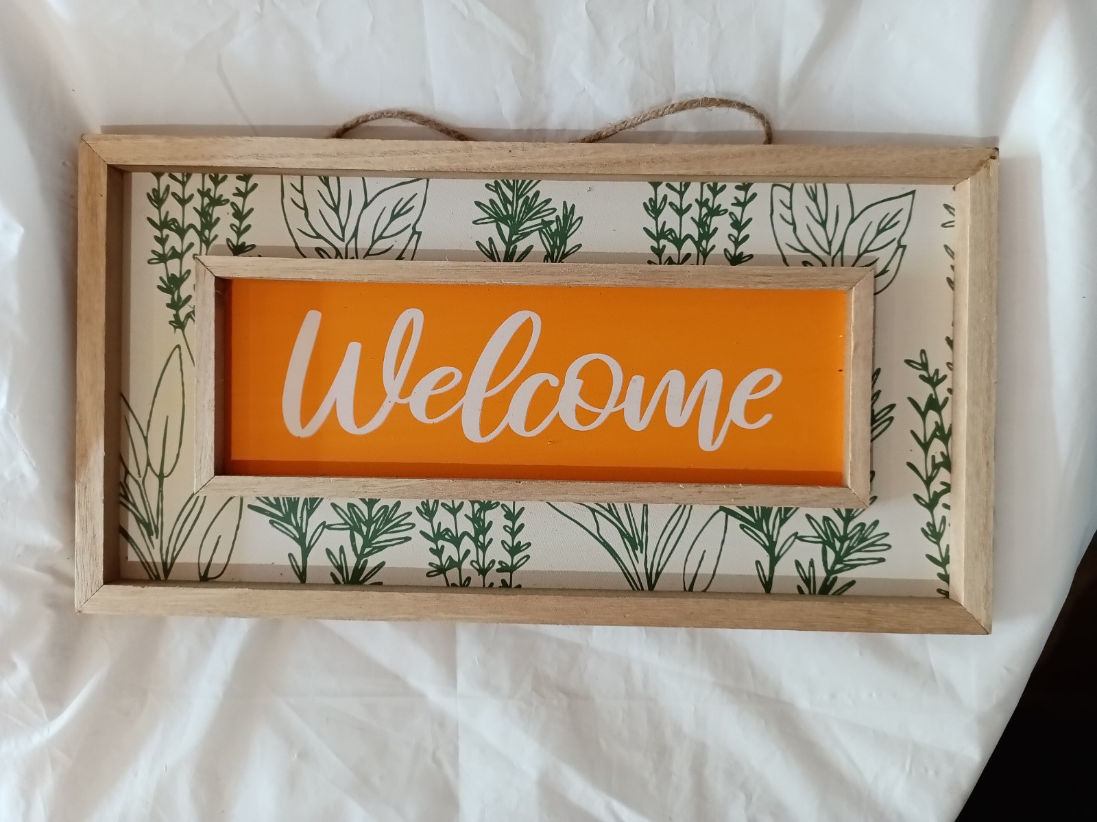 Wooden Welcome Sign