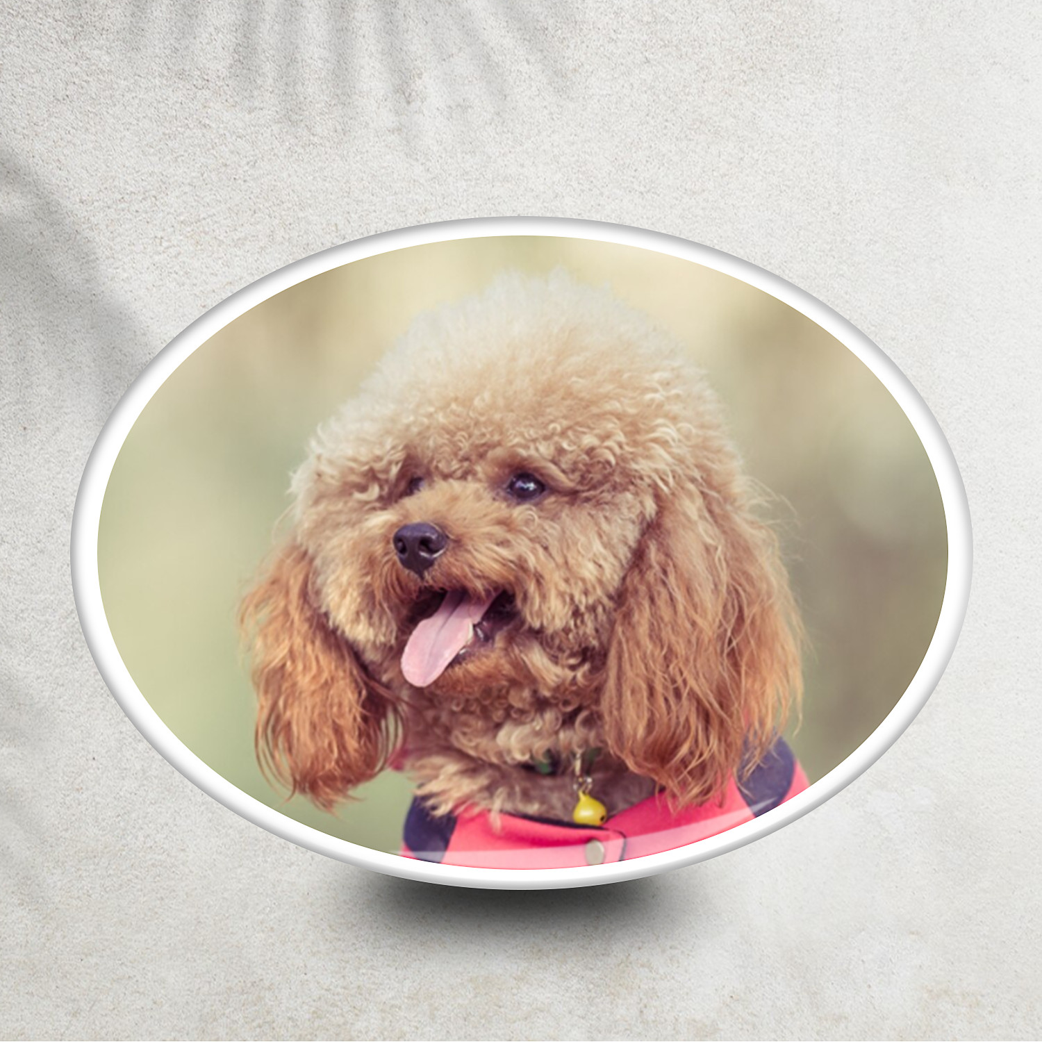 Custom Porcelain Memorial Photo Oval Headstone Grave Ceramic Plaque Portrait