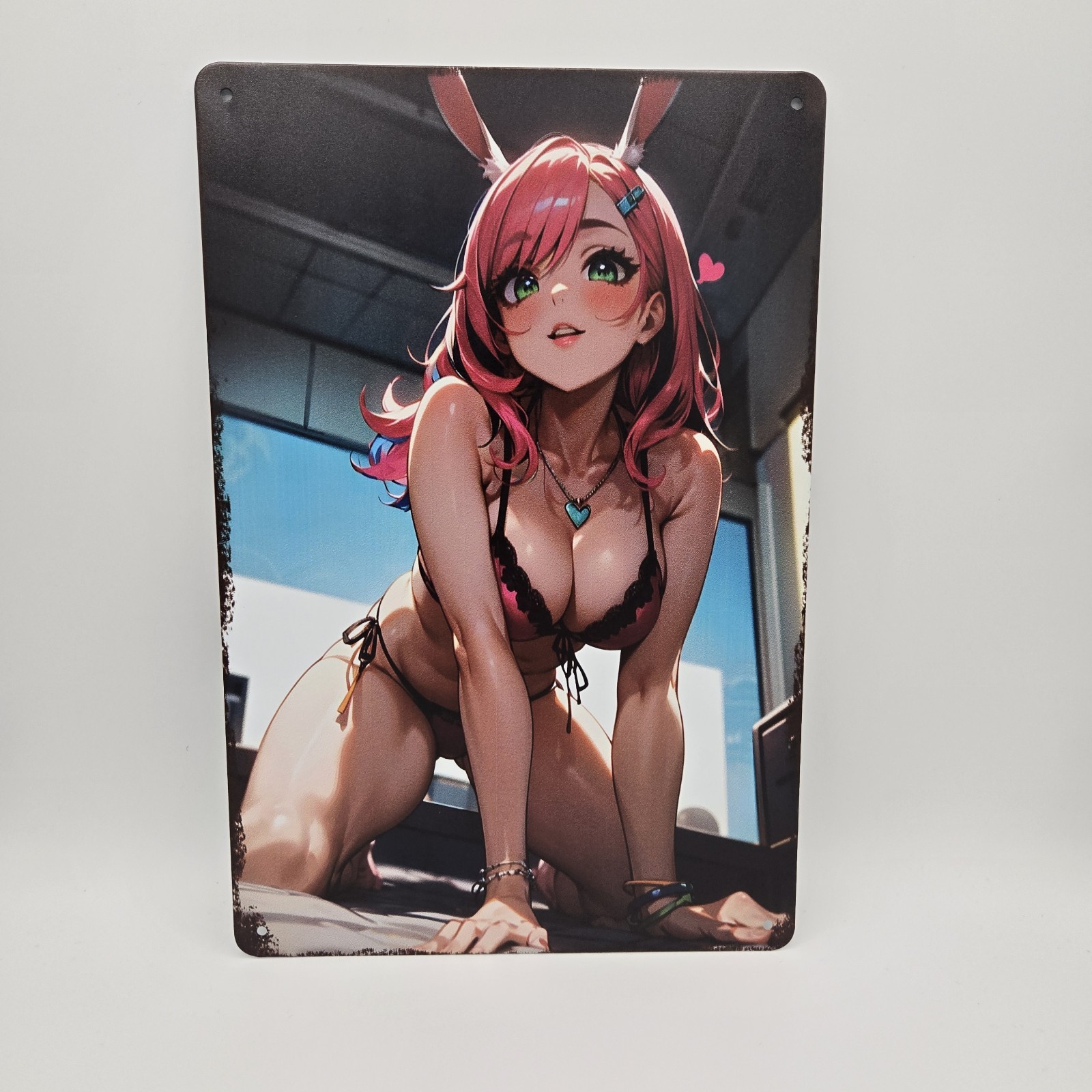 Pinup Anime Girl Metal Tin Sign Wall Posters 8×12