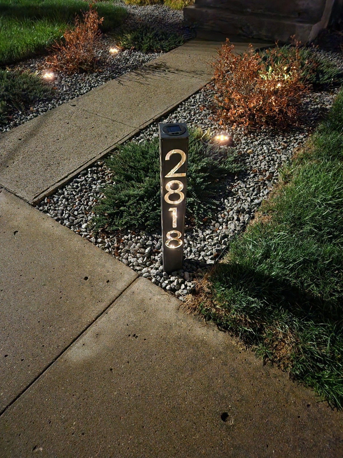 Army Veteran Illuminated Column / Yard Decoration / Garden Sign