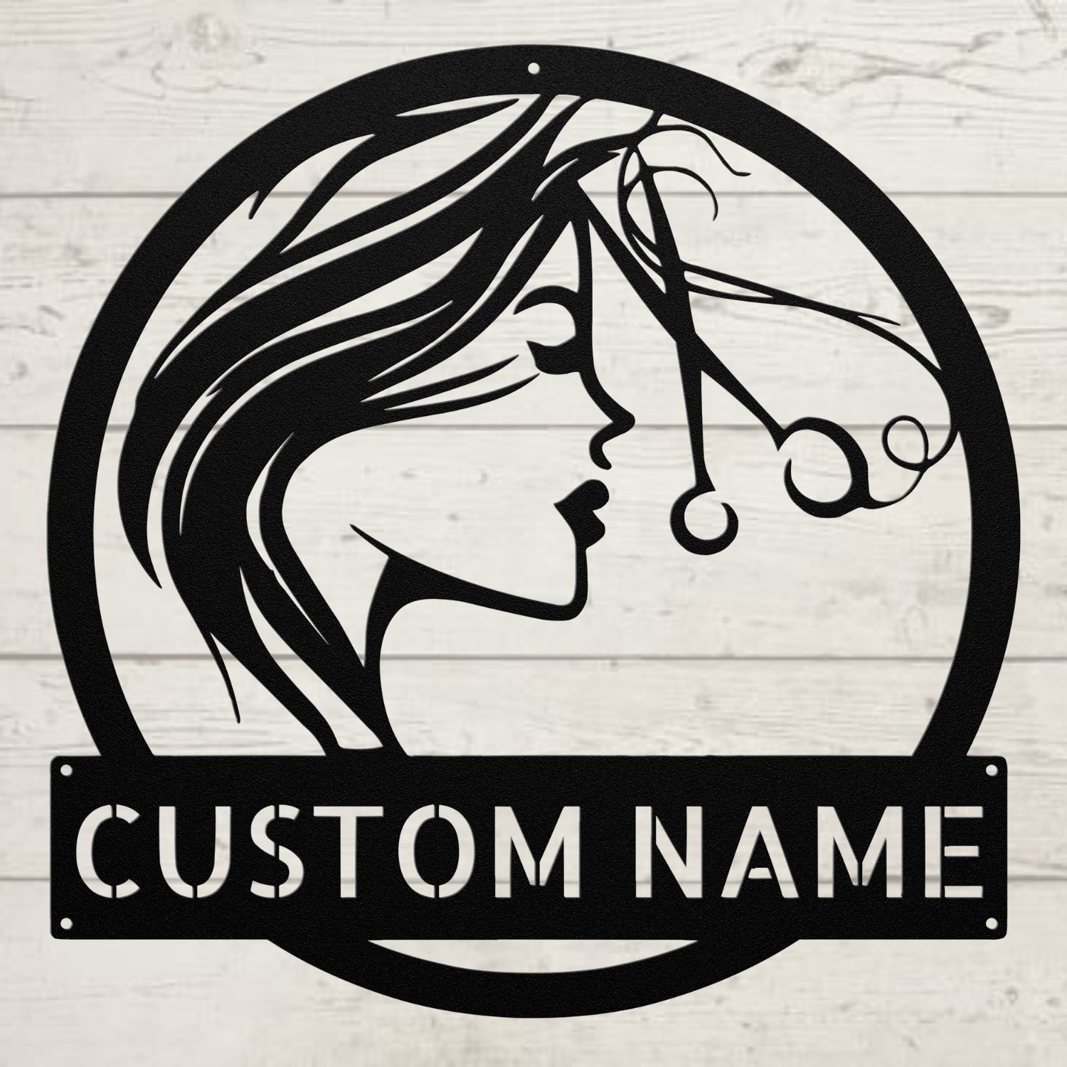 Custom Hair Dresser Metal Sign Salon Decor for Hair Stylists and Beauty Shops