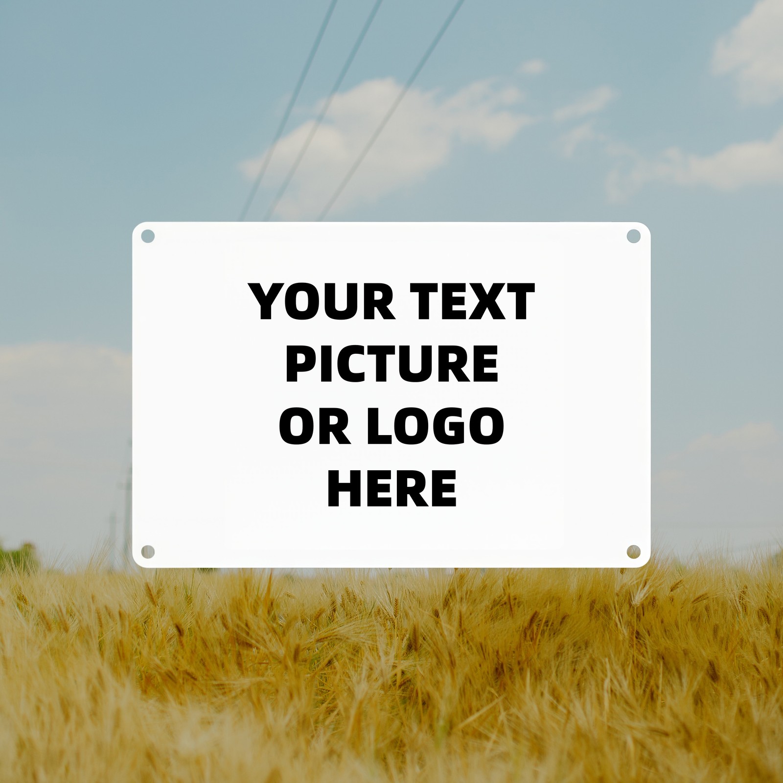 Custom Metal Tin Sign Personalized Text Photo Logo Express Your Identity Decor