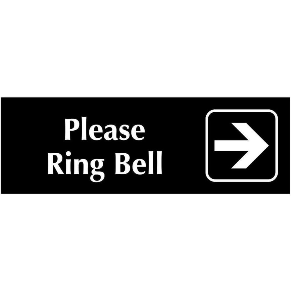 Please Ring Bell Right Arrow Metal Tin Sign Door Entrance Wall Notice Plaque