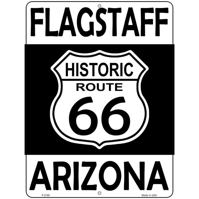 Route 66 Flagstaff Arizona AZ Metal Sign 12×9 Man Cave Garage Bar Decor US Made