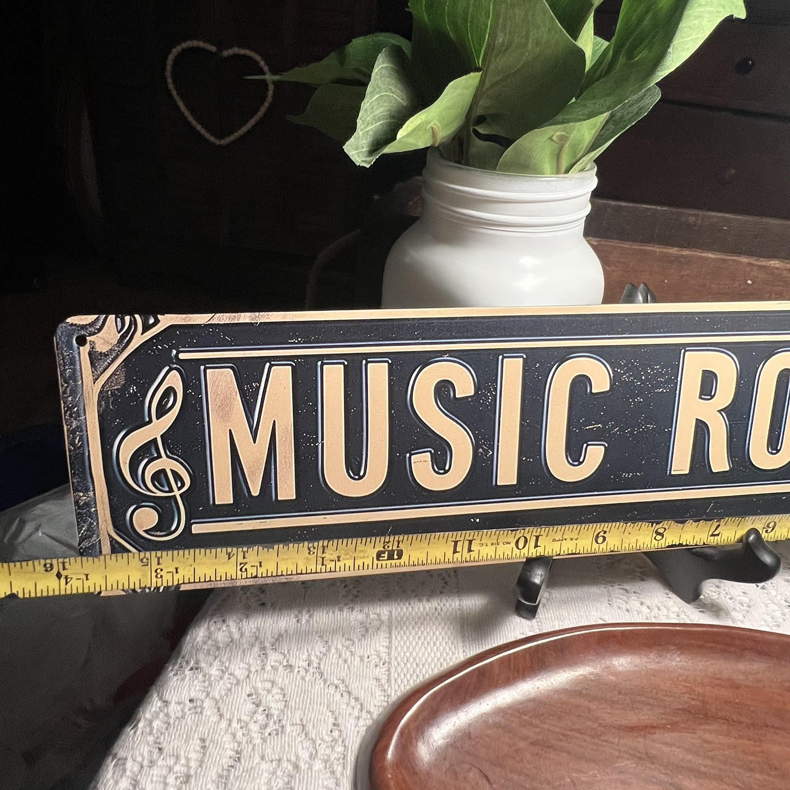 Vintage Style “Music Room” Metal/tin Sign/Decor For Anywhere/Home Studio Office