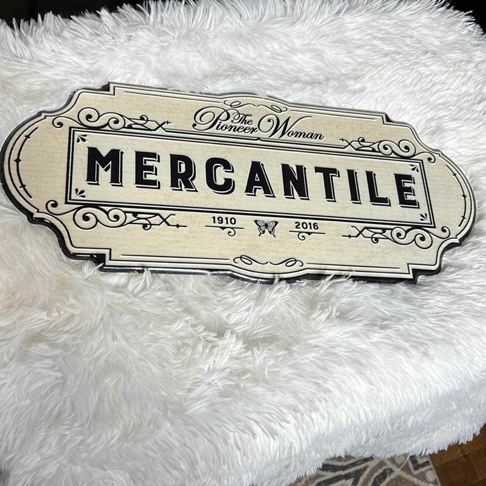 NWT The Pioneer Woman Mercantile Tin Wall Decor Sign Kitchen