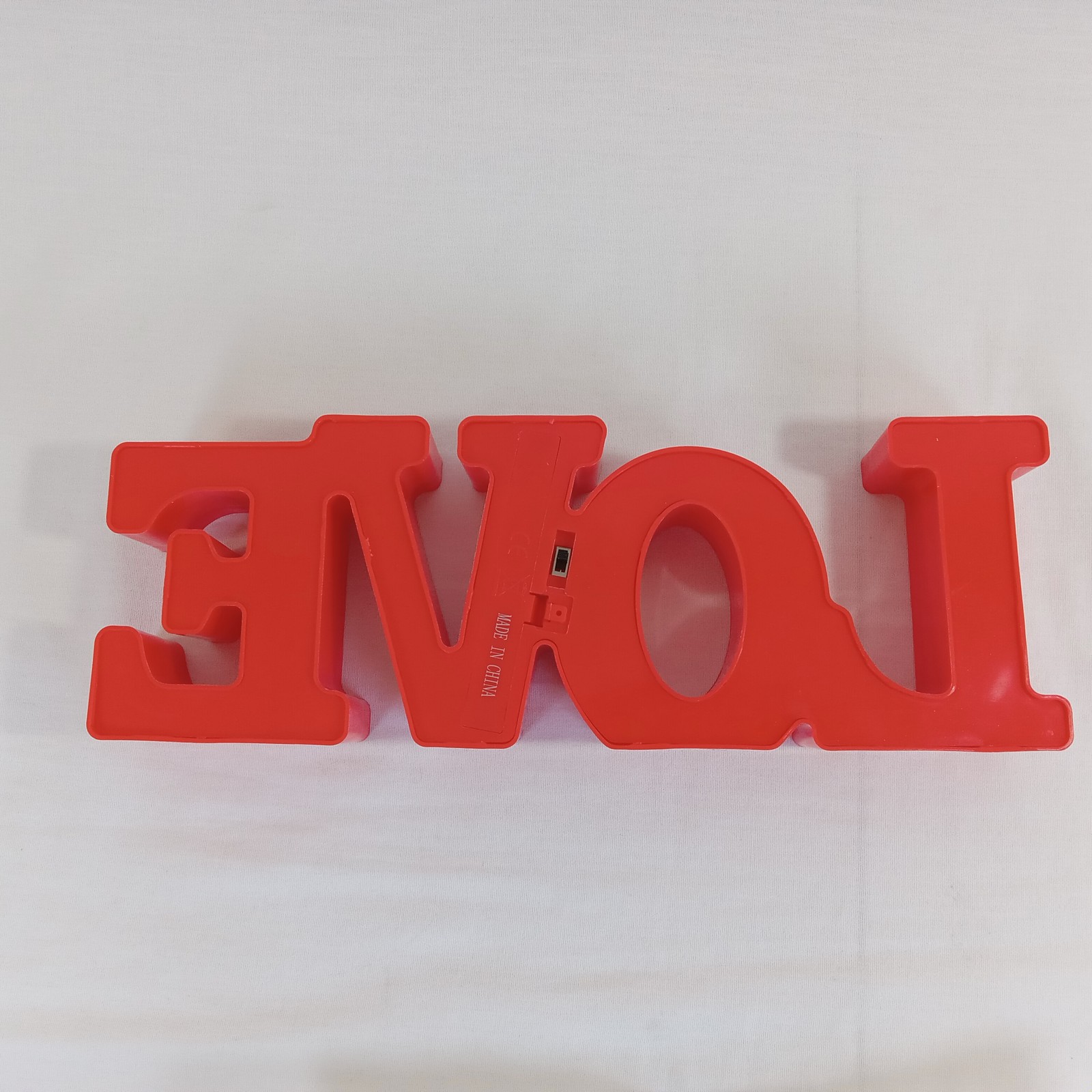 Red LOVE LED Light Up Marquee Sign Home Decor Battery Operated 12″ Wide