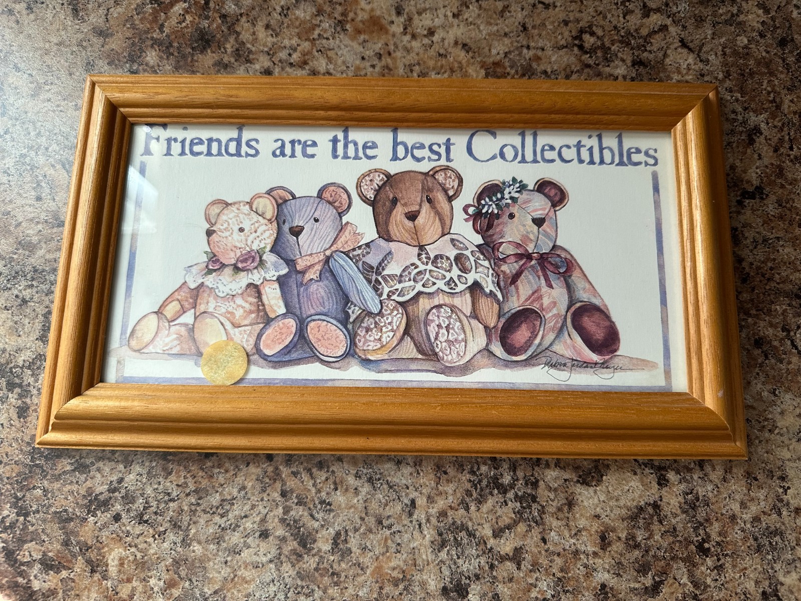 Friends Are the Best Collectibles Framed Wall Hanging Picture 11″x7″