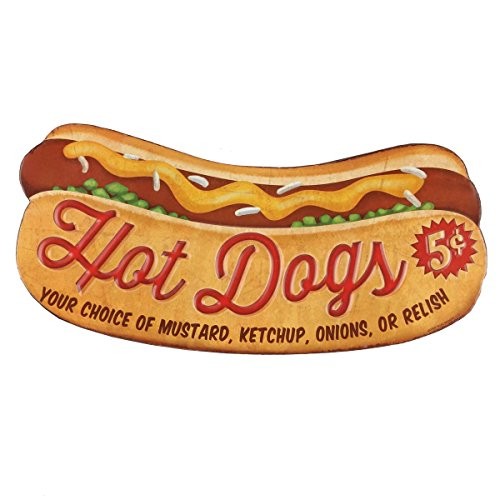 Dogs Embossed Metal Sign Vintage Diner Dog Kitchen Man Cave Lightweight 13 Small
