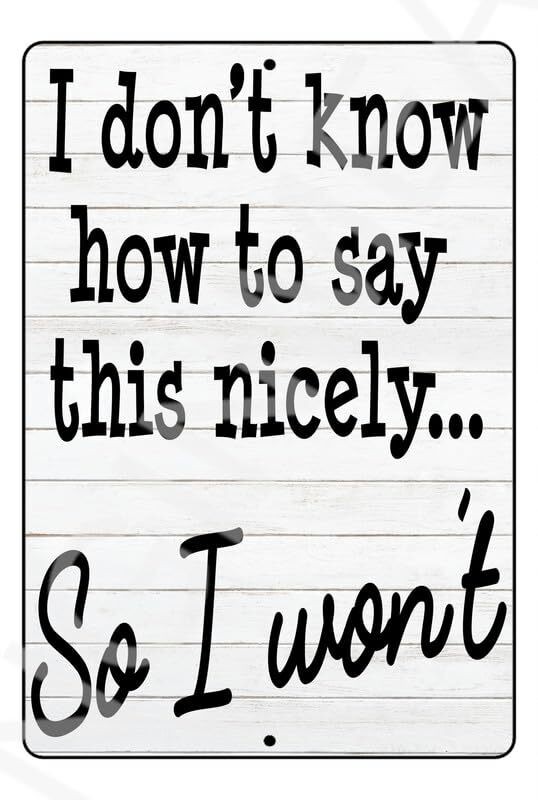 Funny Aluminum Sign Bangin Meats I Dont Know How To Say This 8×12