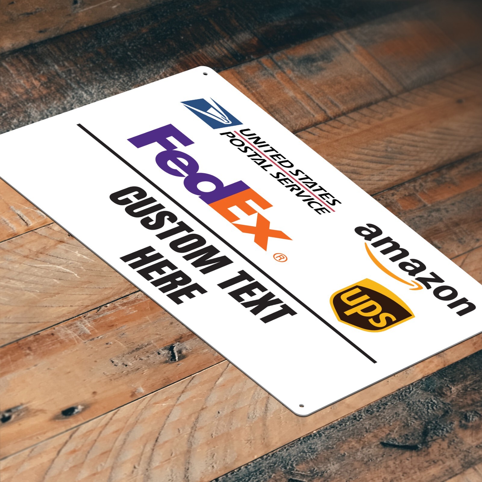 CUSTOM PACKAGE DELIVERY SIGN DELIVERY INSTRUCTIONS FEDEX AMAZON UPS USPS SIGN