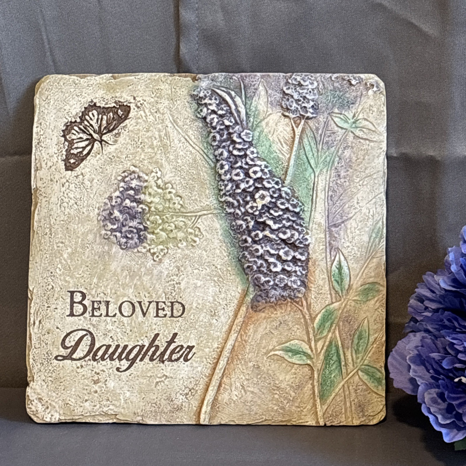 In Memory Of Beloved Daughter Plaque 9.5″ x 9.5″ New