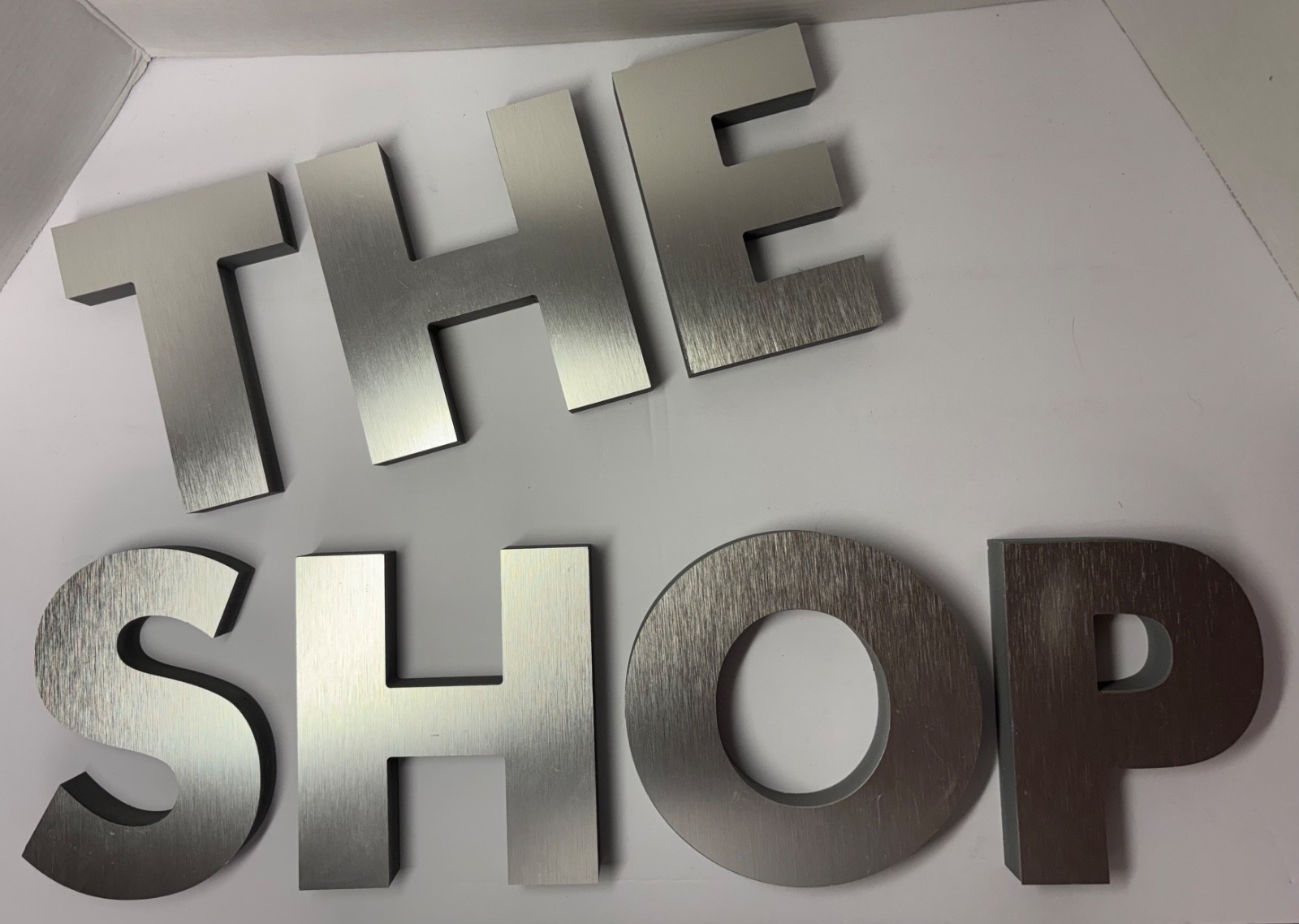 Reclaimed Dept Store Display Letters Metal on Wood YOU CHOOSE 6” Tall x 1” Thick