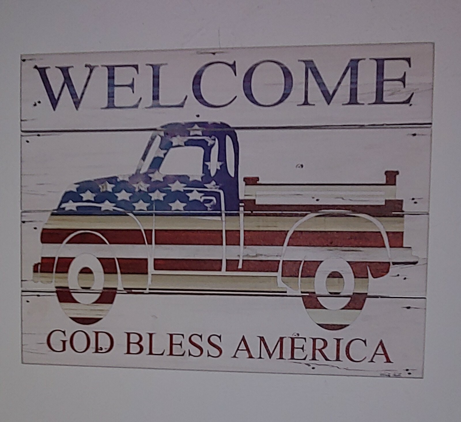 God Bless America Pallet Wood Sign Handmade in Lancaster, PA 11.5″ x 9″