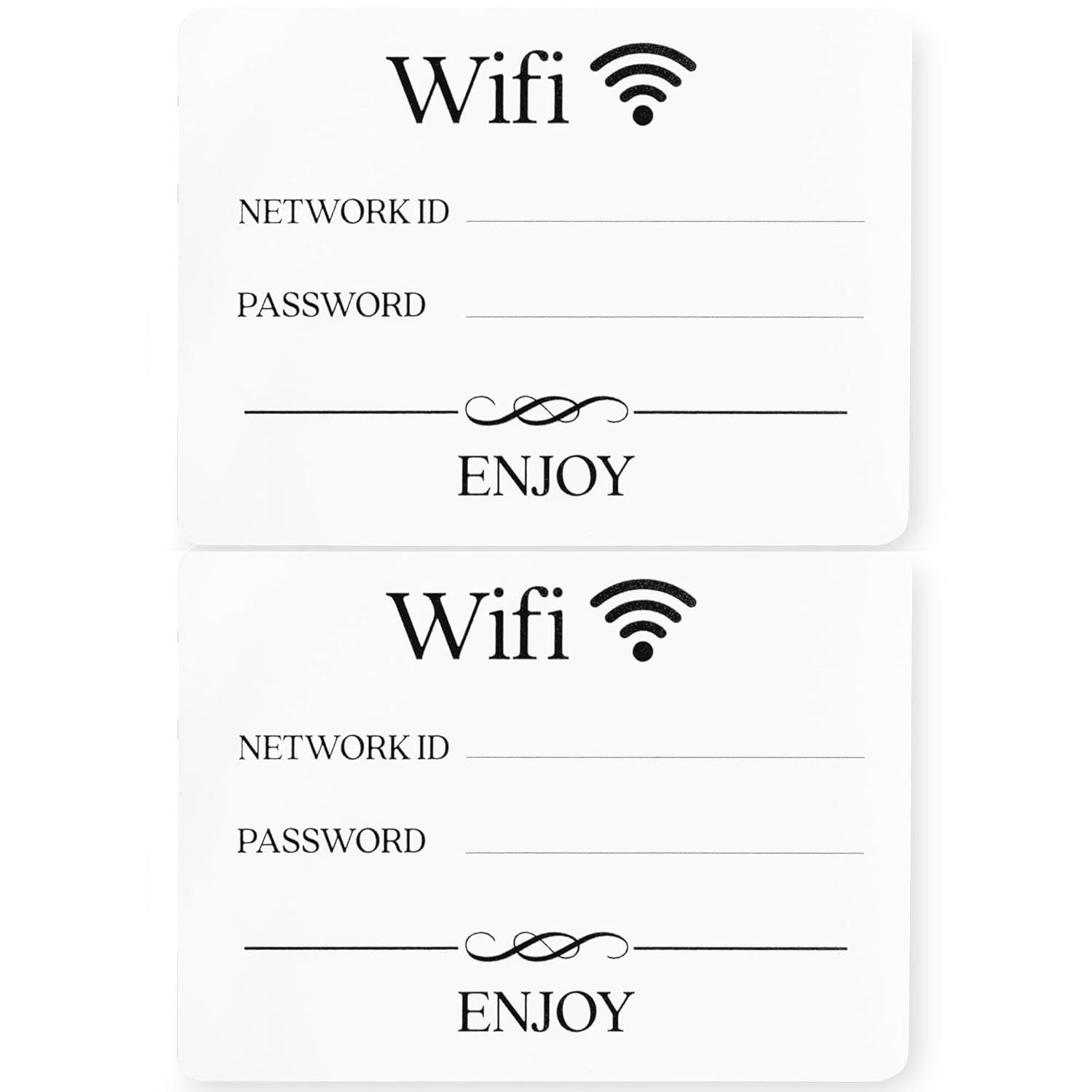 WiFi Sign 2-Pack (Magnet 4.75 x 3.5 in) – Password for Home WhiteWiFi Sign 2-Pac
