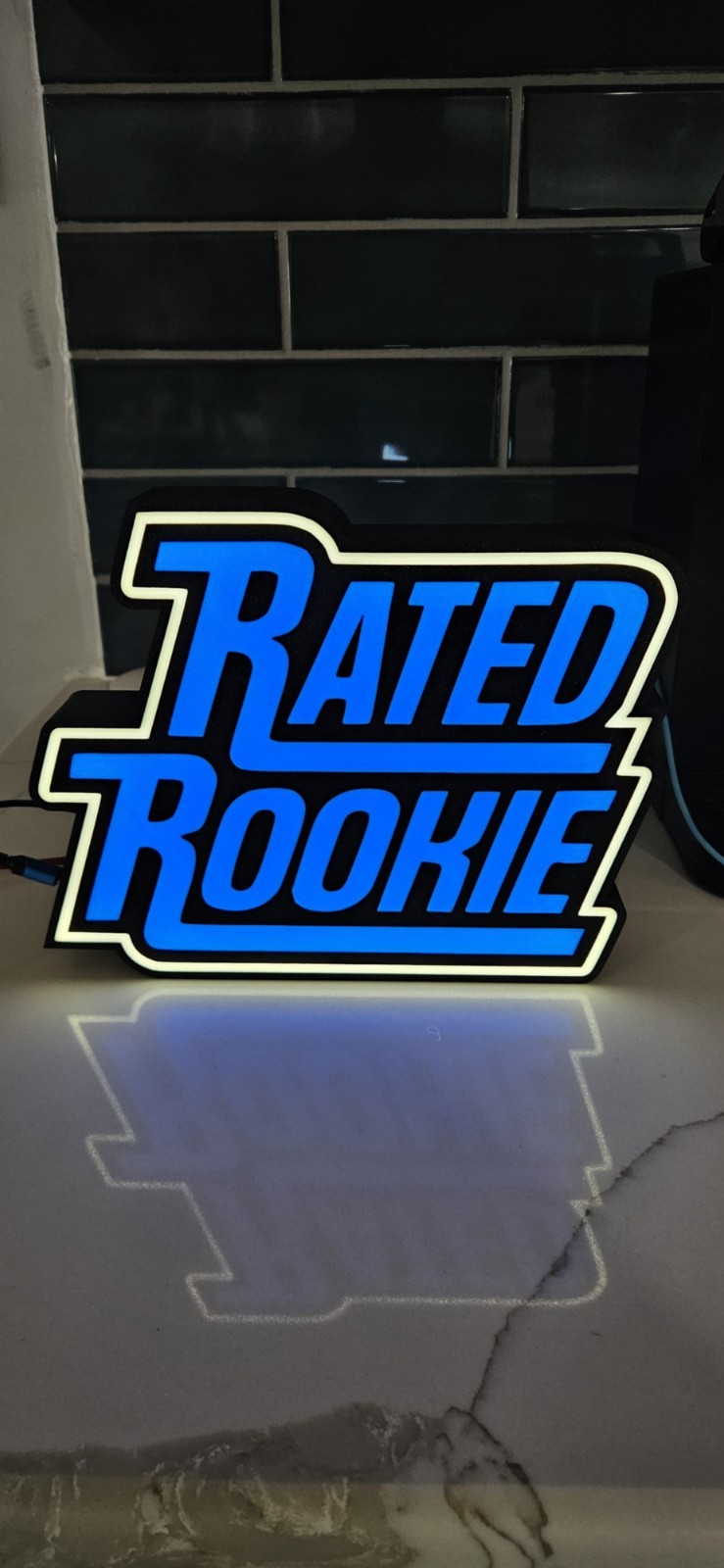 Rated Rookie cards led light box sign wall mount or free standing