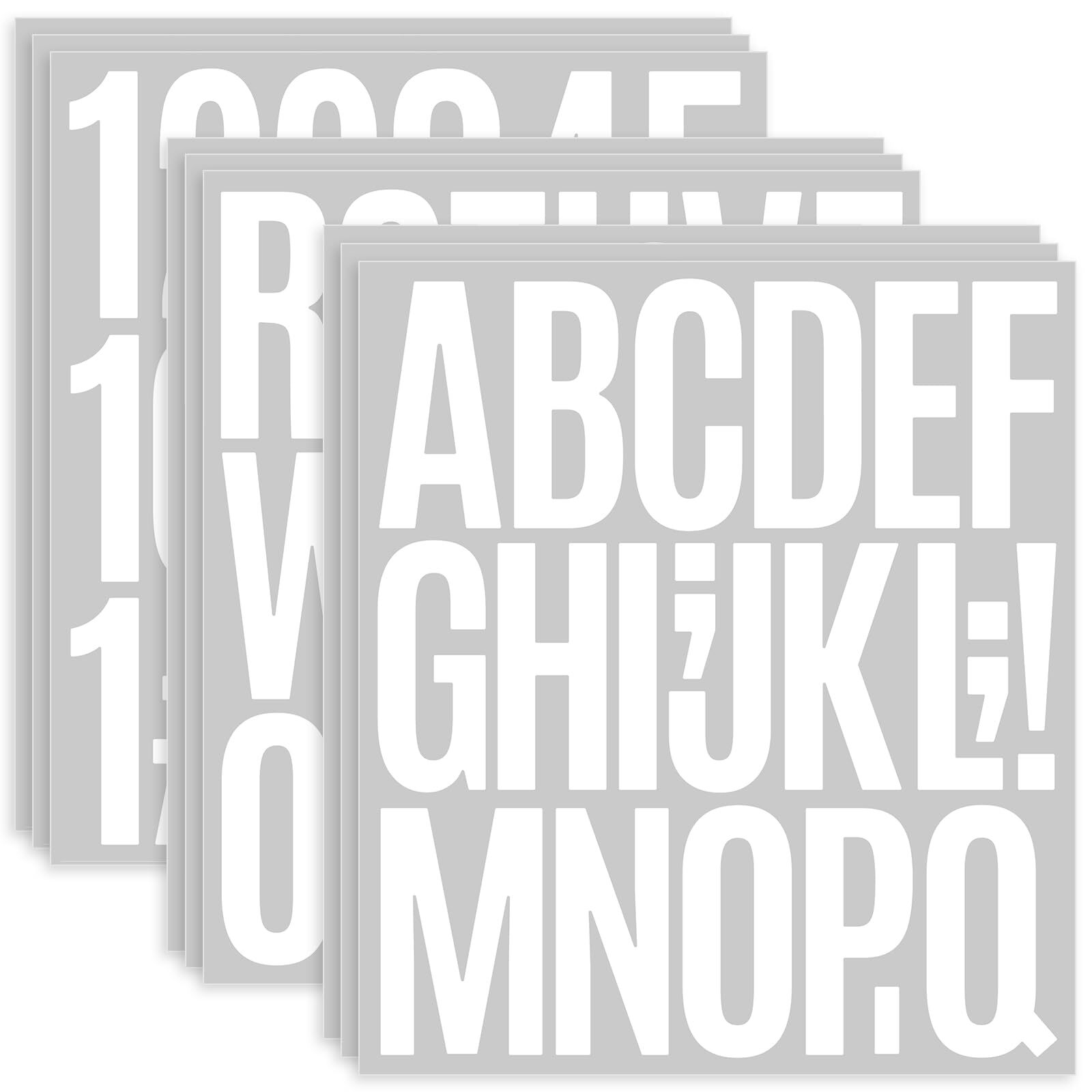 9 Sheets 3 Inch Vinyl Letter Stickers Self Adhesive Alphabet Stick On Letters