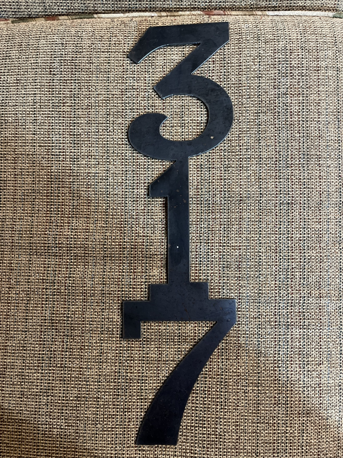 Metal Number Decoration 317