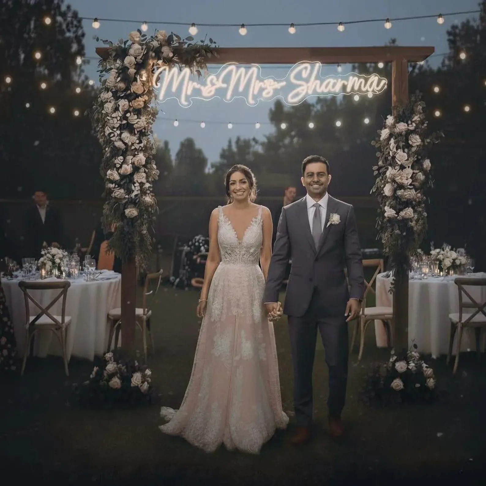 Customized Wedding Led Neon Sign Personalized Led Wedding Party Gift Decor