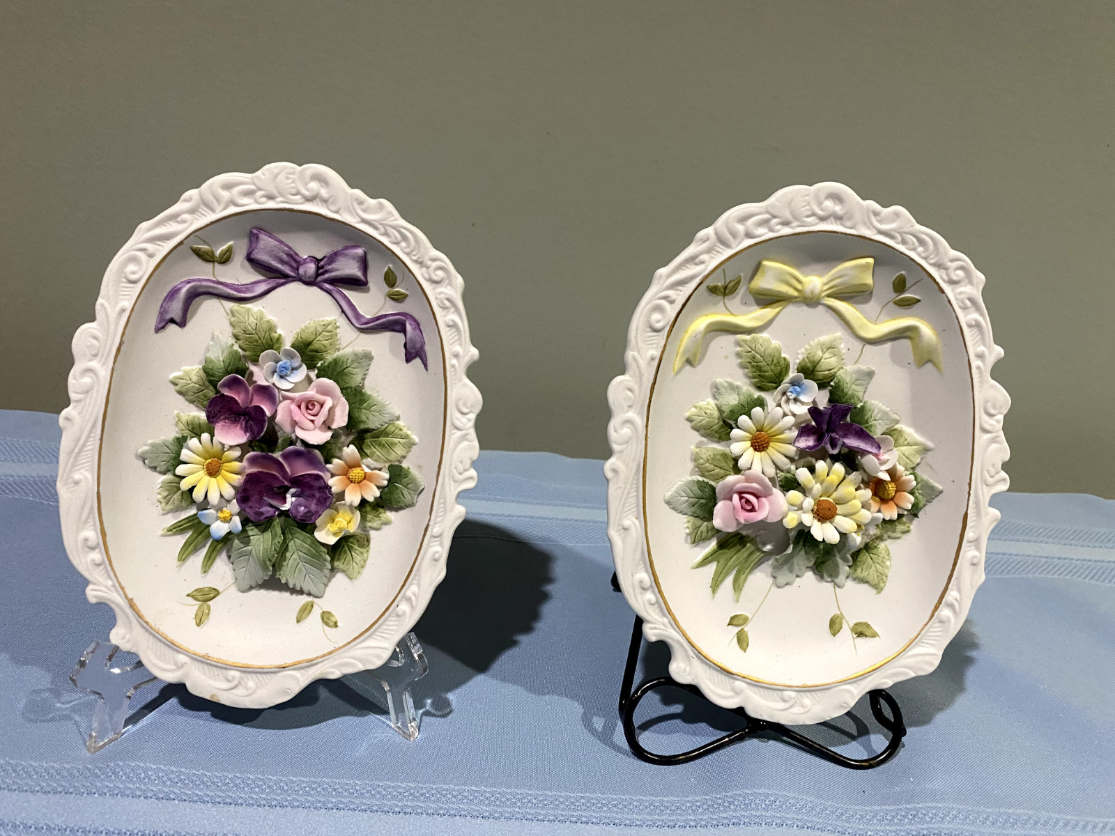 Floral Wall Plaques Vintage – Lefton China