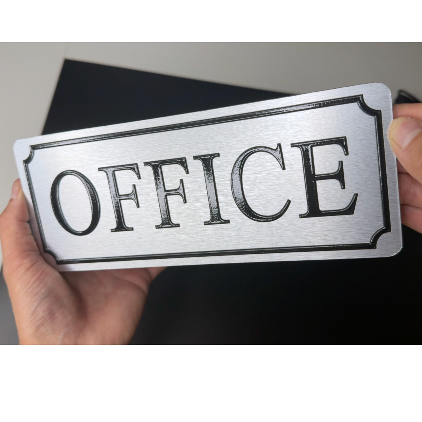the Office Sign Self-Adhesive Sign 10 X 4 Inch Door or Wall Sign
