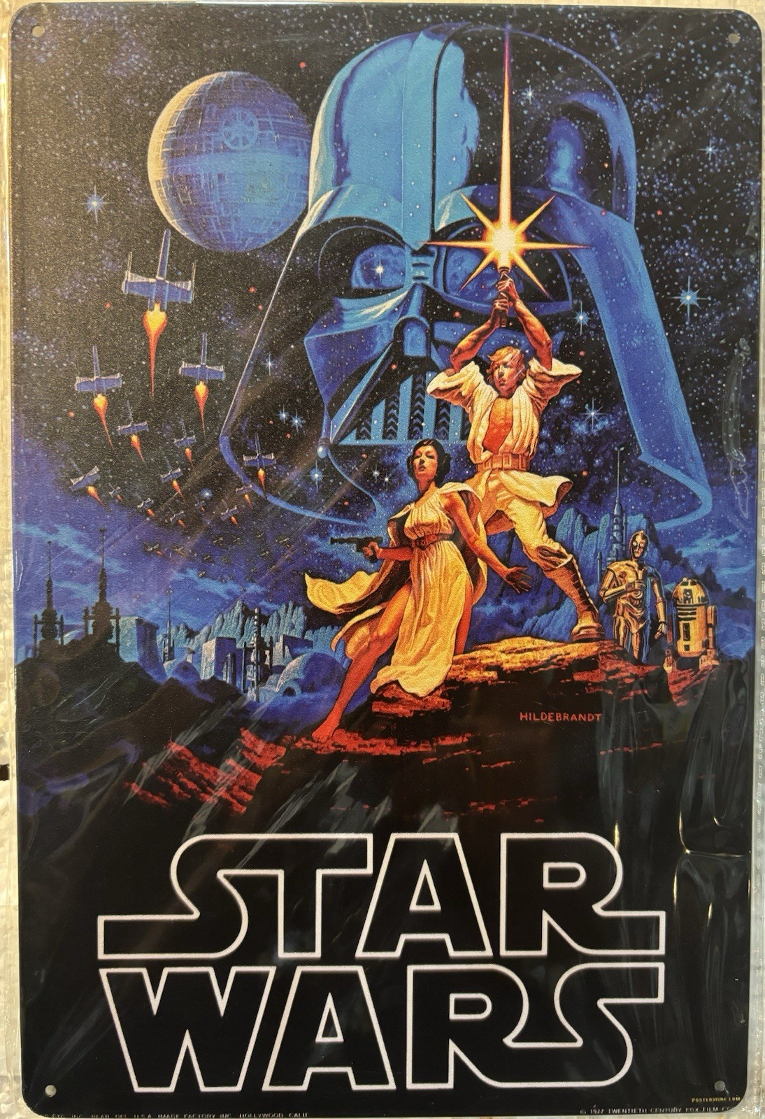 TIN SIGN 8×12 Star Wars Science Fiction Movie Darth Vader Luke Skywalker DD24