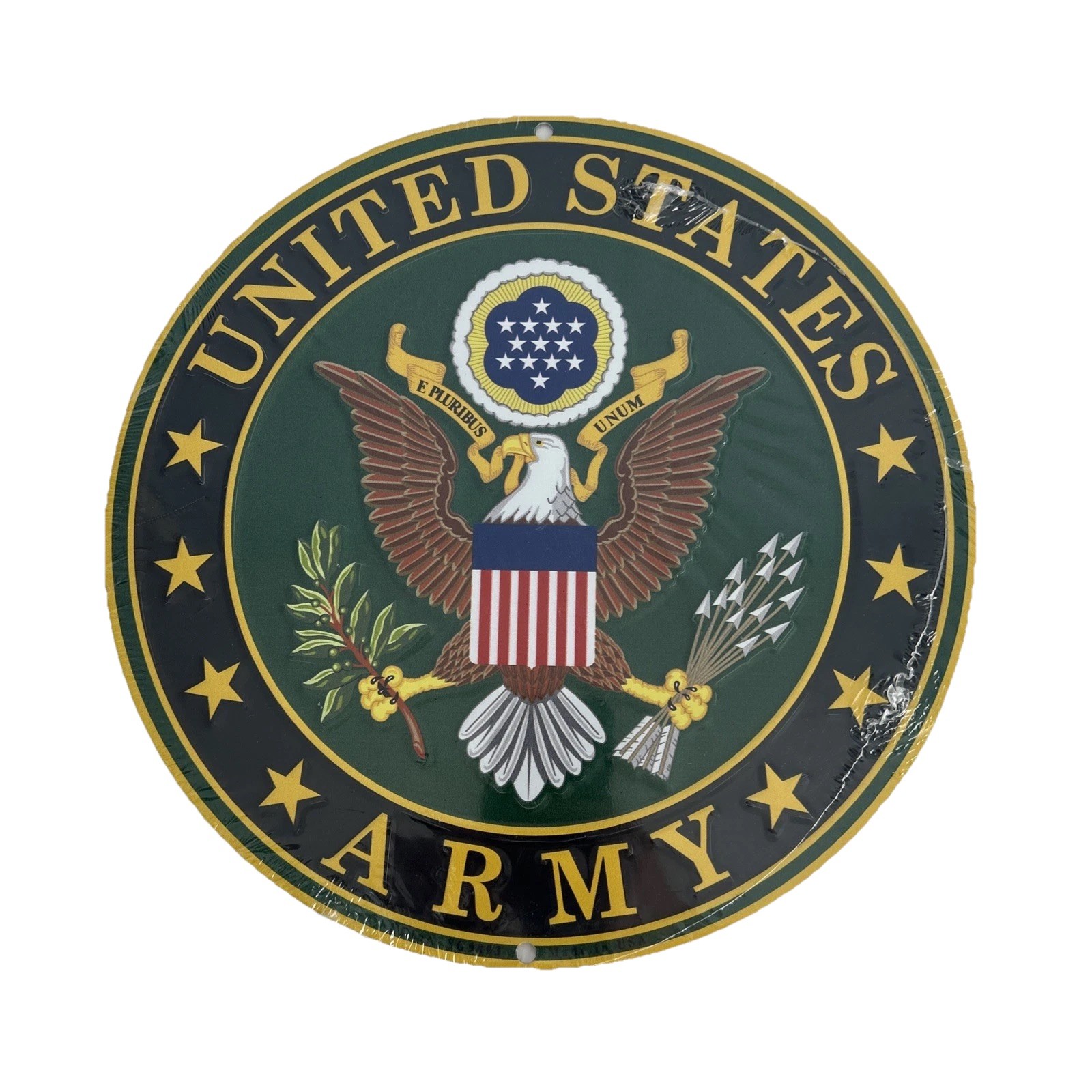 United States Army Decorative Tin Metal Wall Sign (Licensed) 12 Inch New