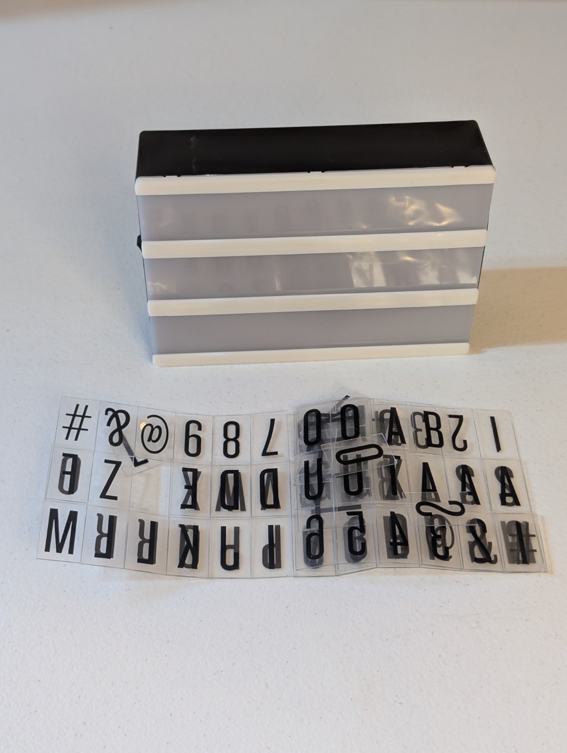 Mini LED Marquee Sign 4″x6″ with Letters & Symbols – Includes Batteries – New