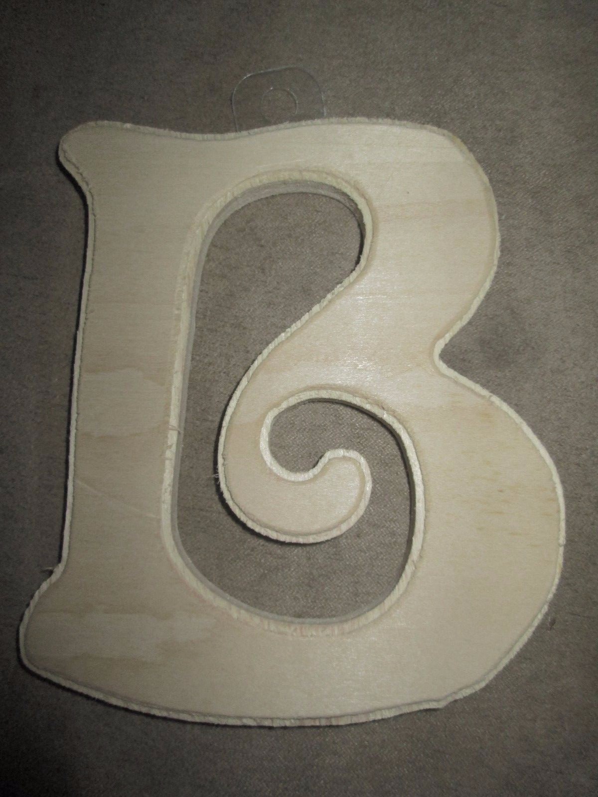 Unpainted «B» Wooden Wedding Party Home Decor Nursery Alphabet Letter – NEW