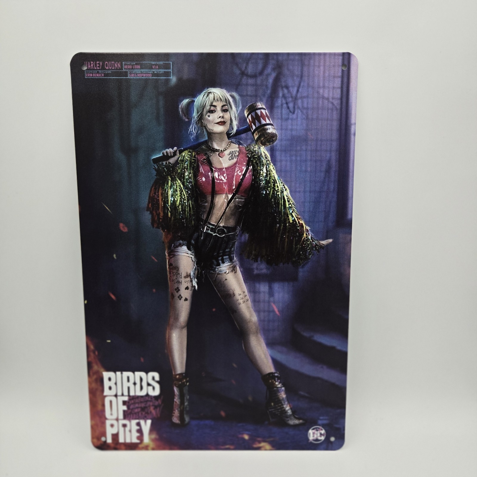 Harley Quinn Metal Sign 12″ x 8″