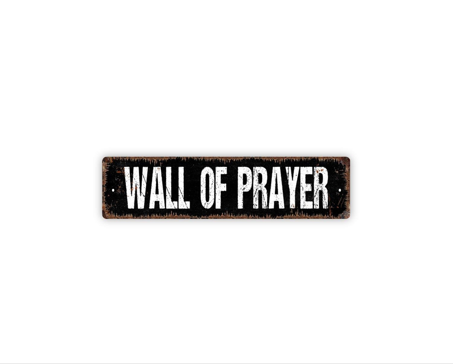 Wall Of Prayer Sign | Prayer Room Wall Art | Faith Based Christian Home Decor