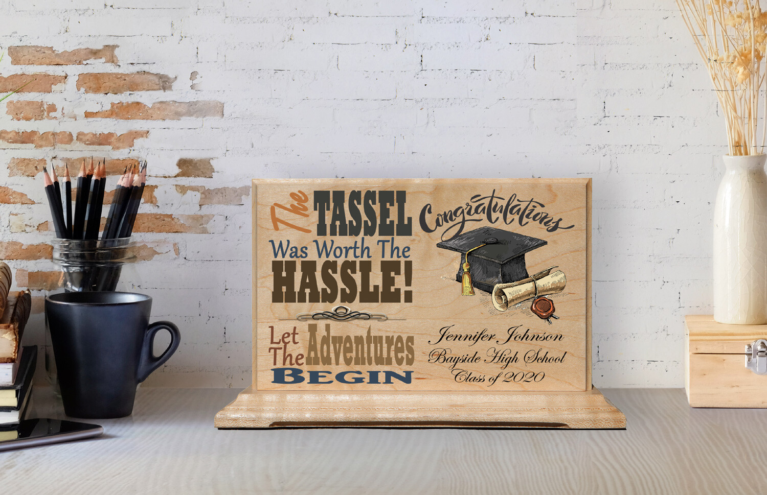 Custom Graduation Gift Congratulations Gift For High School or College Graduates