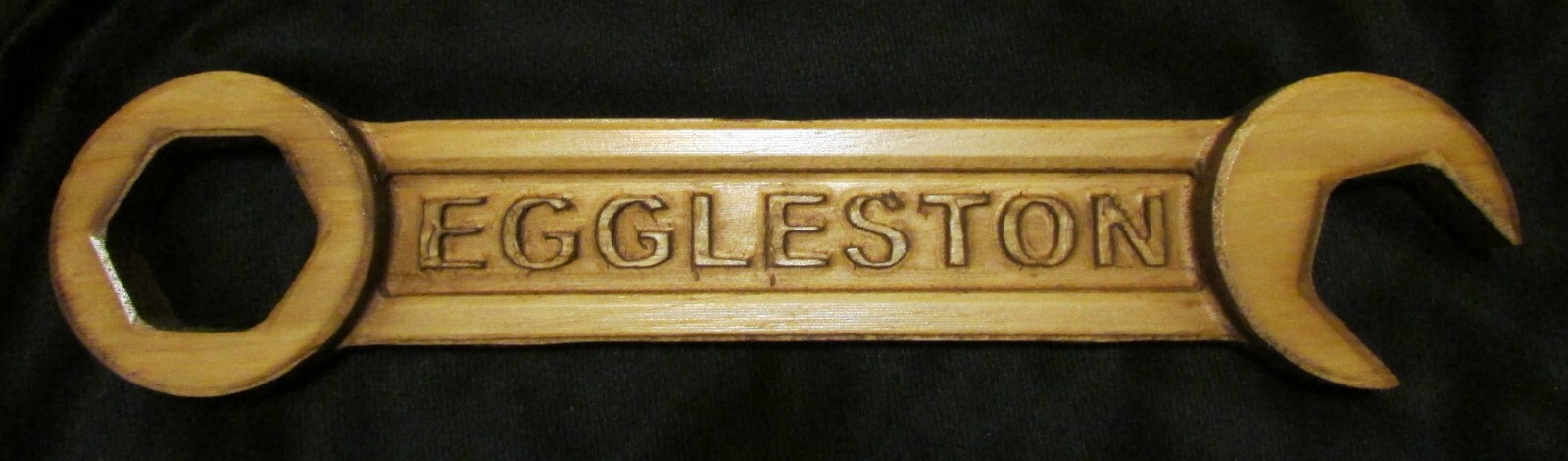 Custom made Personalized Garage Shop wood sign 3″ X 13 1/2″