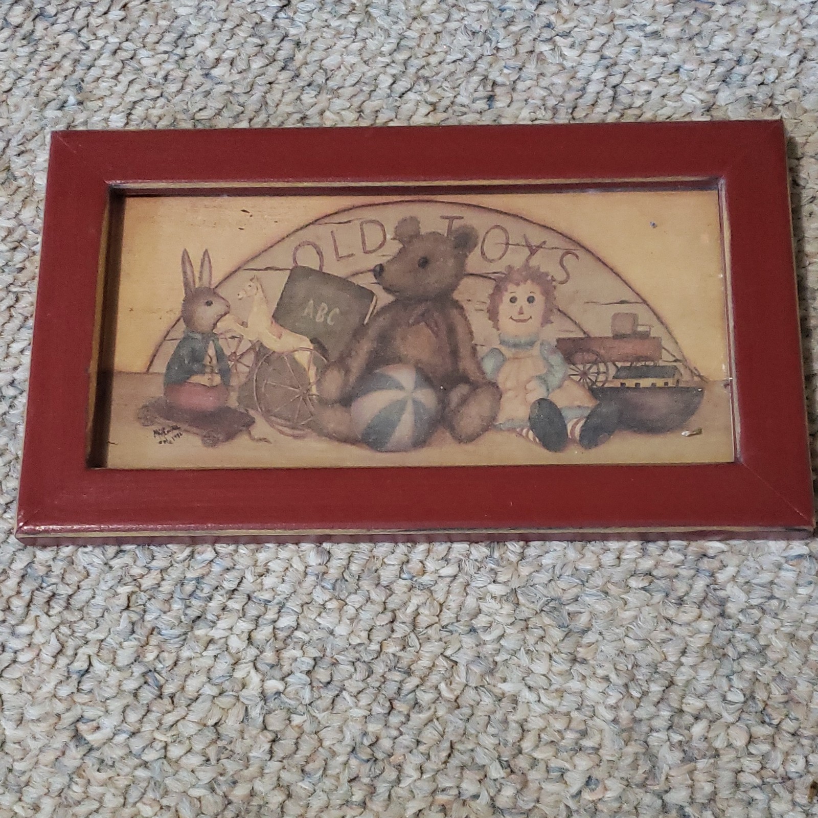 Vintage Toys Framed Wall Decor