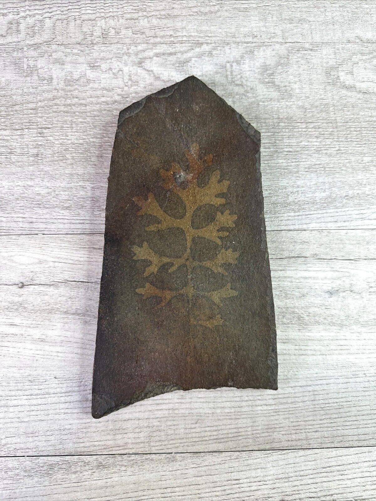 Beautiful Hanging Leaf Mark Multicolor Slate Home Decor Handmade