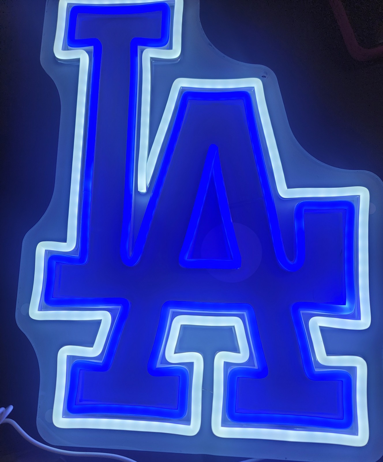 Los Angeles LA DODGERS Blue Custom Illuminated Glowing LED Neon Wall Art Sign