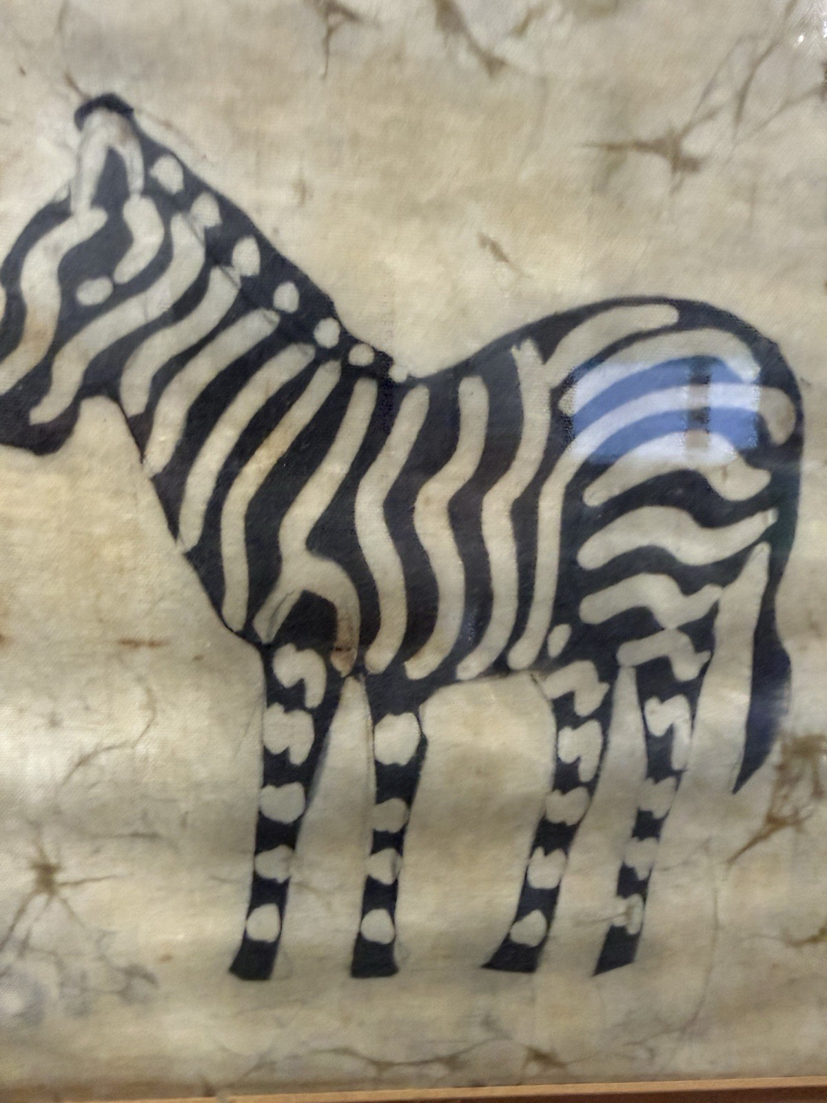 Be Strong, Courageous Suicide Awareness Zebra Horse SemiColon UNFRAMED Art Print
