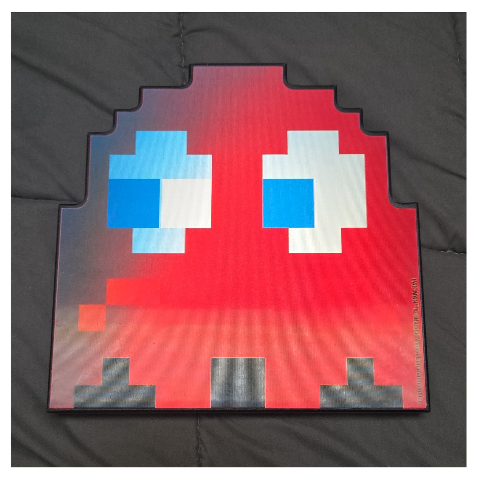 Open Road Brands PAC-MAN Blinky Ghost MDF Wall Decor Sign 8×8 Matte, Hanging
