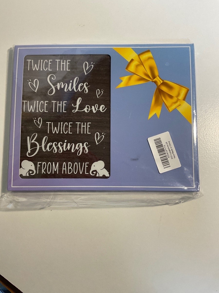 Unknown Decorative Wall Plaque Twice The Smiles Twice The Love Thank You Sign