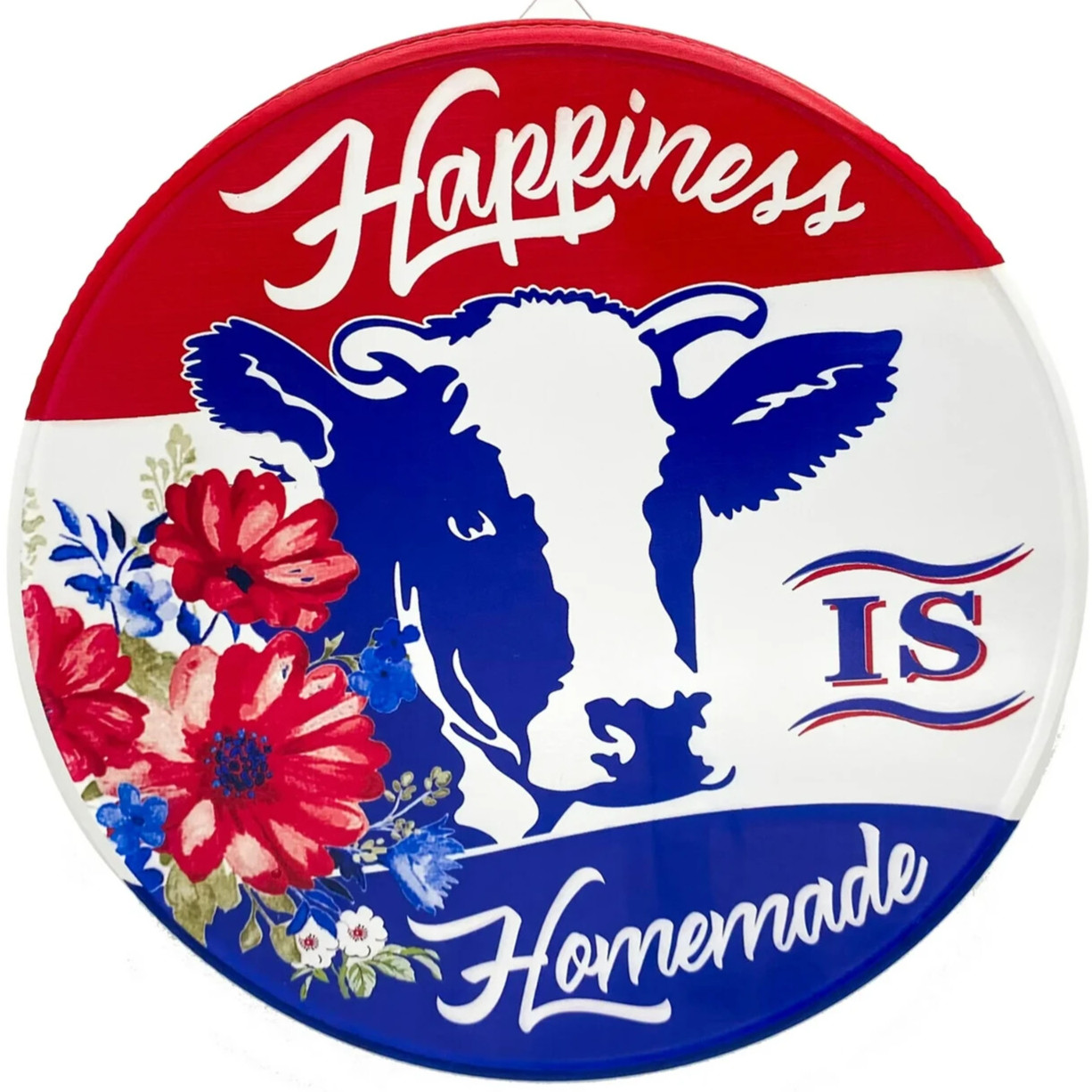 The Pioneer Woman «Happiness is Homemade» Country Iron Art Lid Sign/Plaque