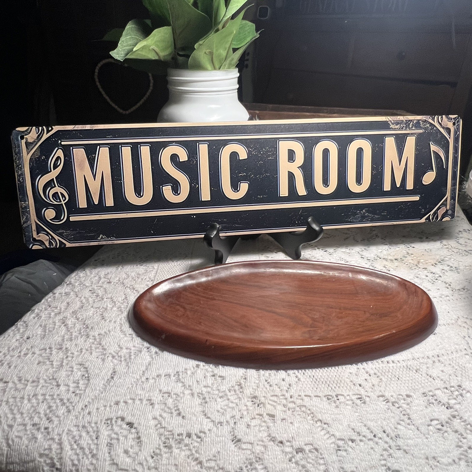 Vintage Style “Music Room” Metal/tin Sign/Decor For Anywhere/Home Studio Office