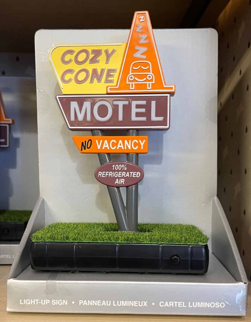 Disney Parks Cars Land Cozy Cone Motel Light Up Sign New