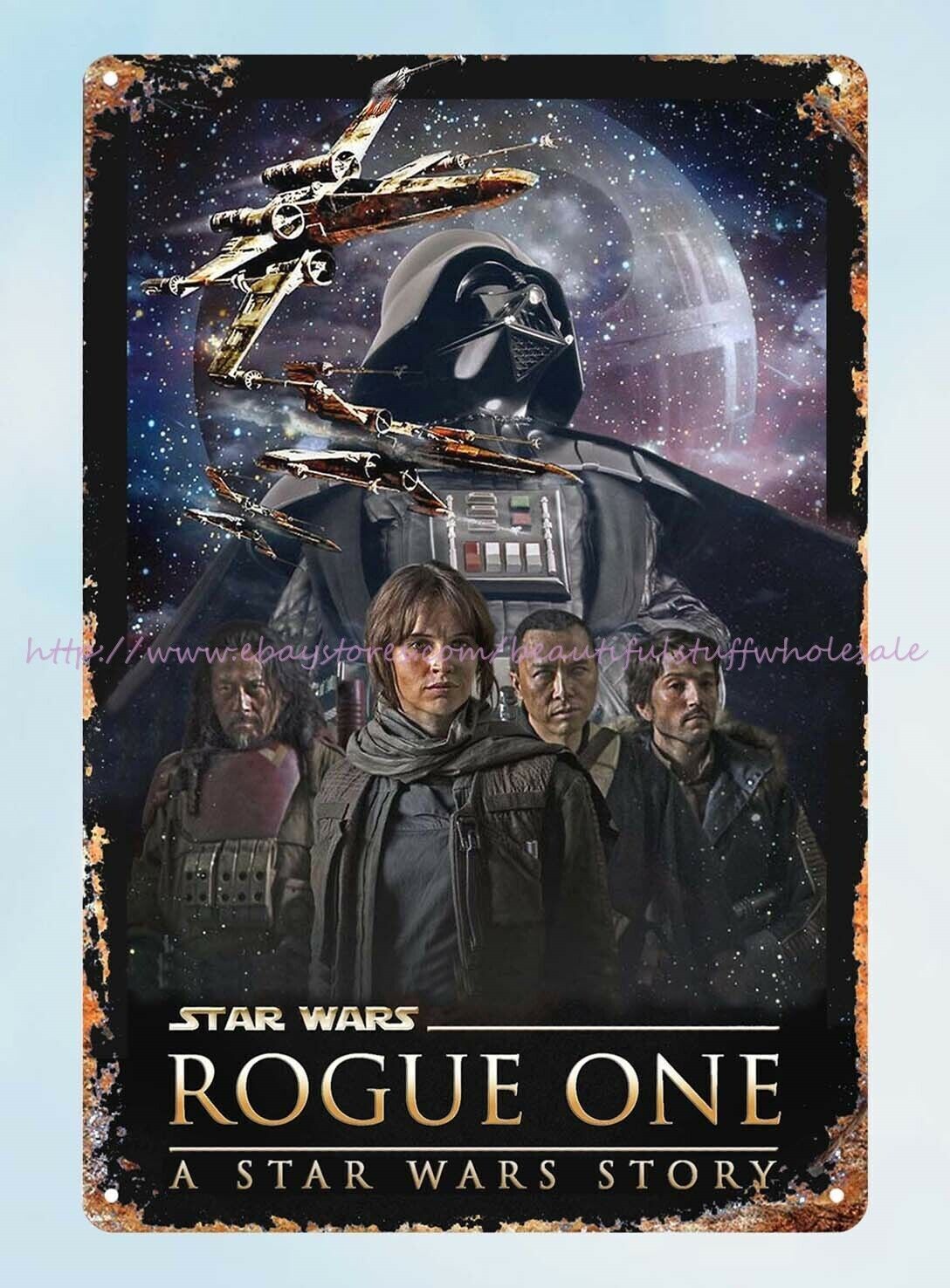 contemporary wall art Rogue One A Star Wars Story metal tin sign