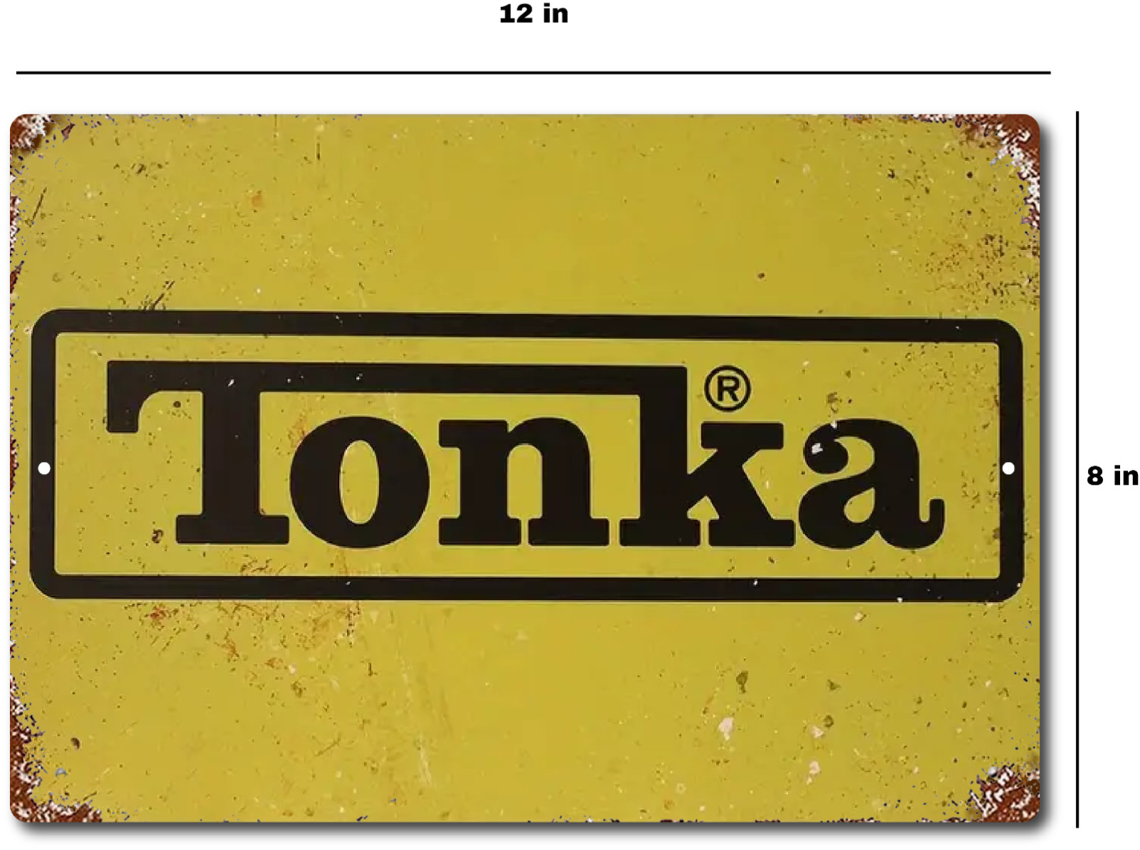 Tonka Tin Metal Sign Toy Trucks Cars Garage Man Cave Vintage Look Boys Room Bar