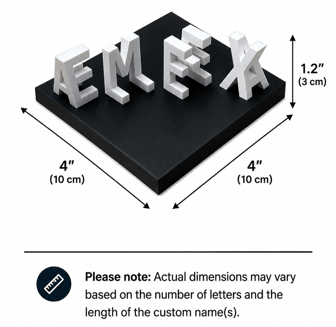 Personalized Couple Name Sign | Custom 3D Printed Decor | Any 2 Names