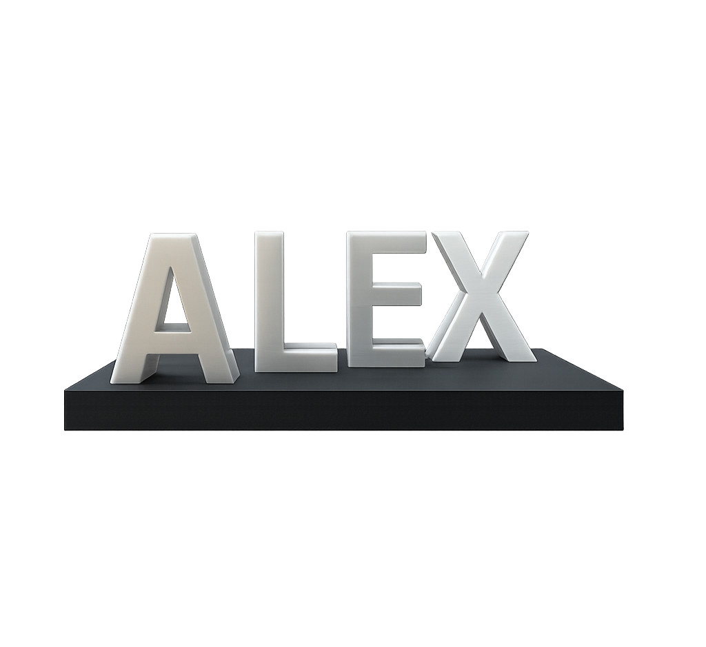 Personalized Couple Name Sign | Custom 3D Printed Decor | Any 2 Names