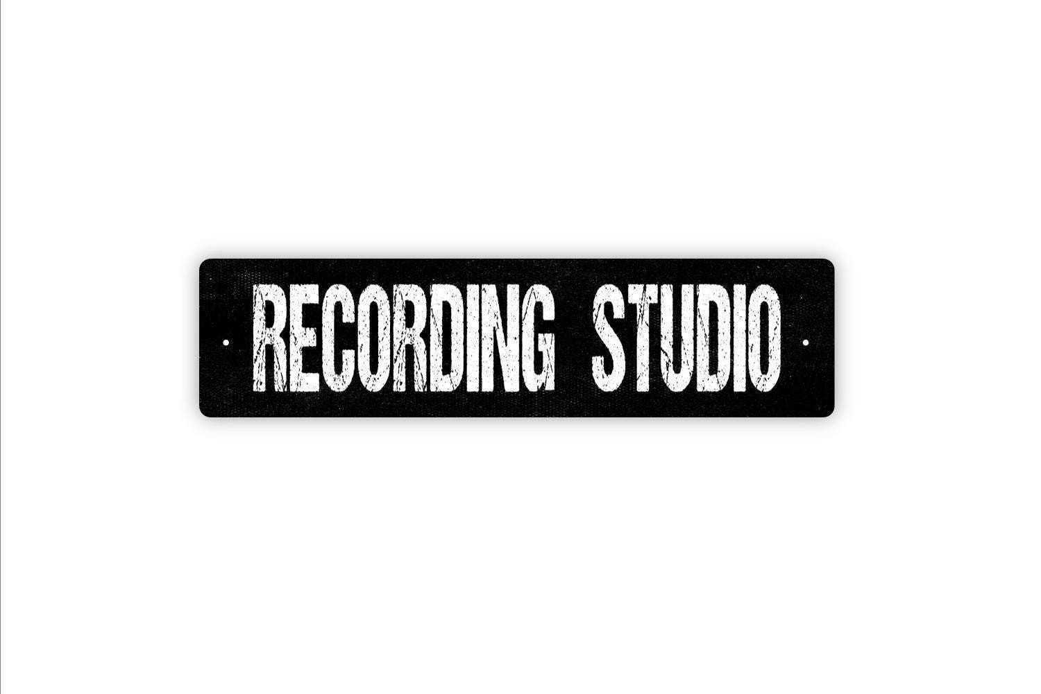 Recording Studio Sign | Music Room Wall Art | Home Studio Door