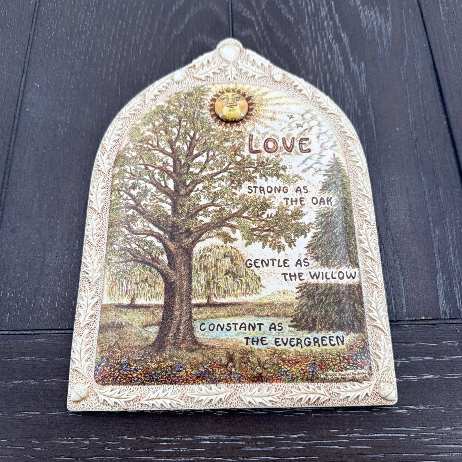 Rachel Badeau For Silvestri Celestial Wall Plaque “Love So Strong” 8×6 in 2005