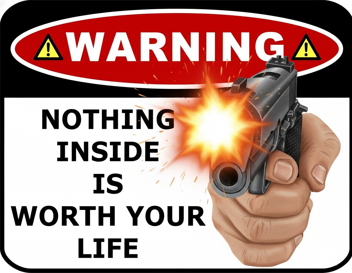Humorous Novelty Wall Sign – ‘Warning Nothing Inside is Worth…’ – Funny Decor