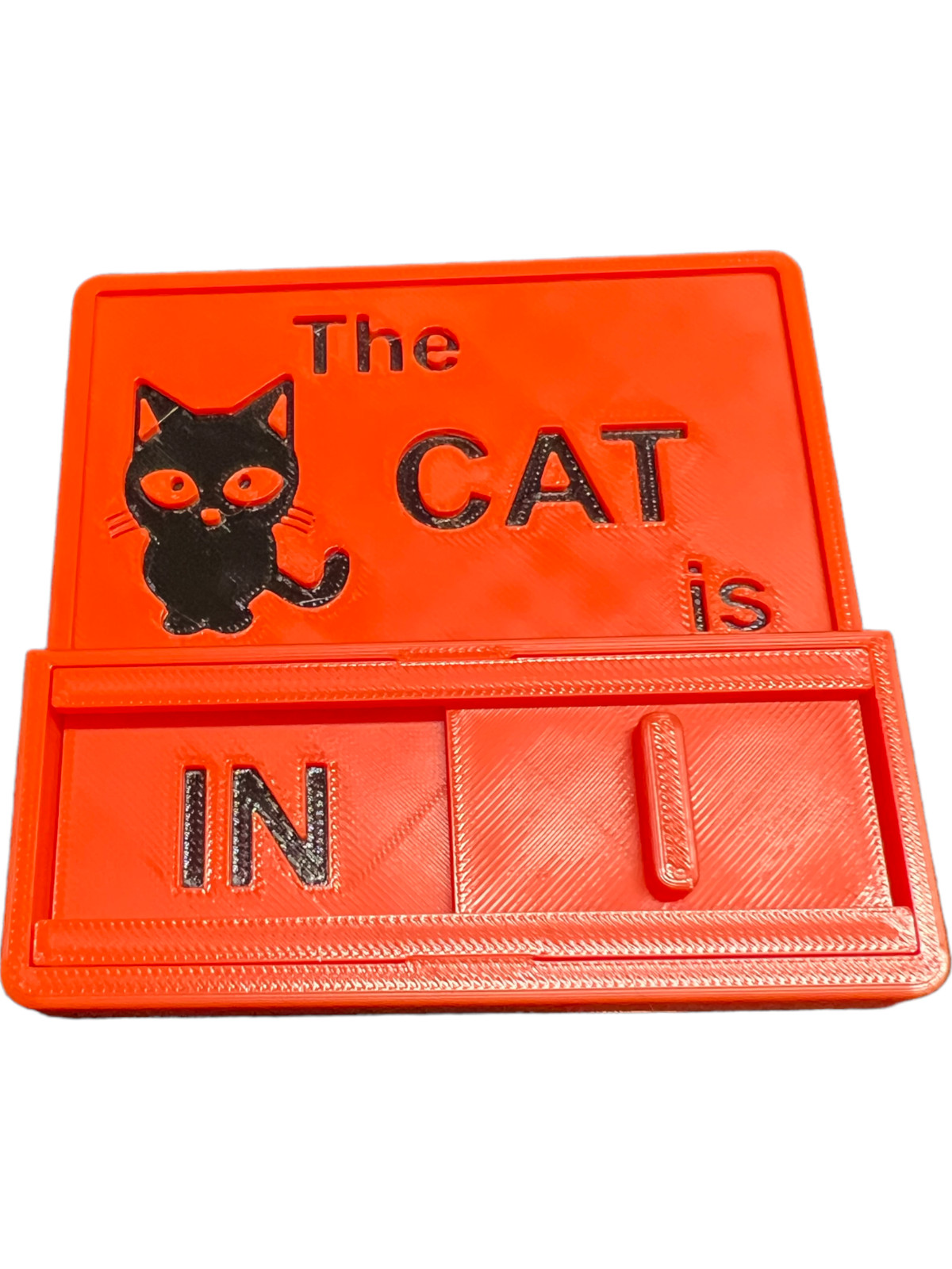Cat Outside Inside Reminder Sign